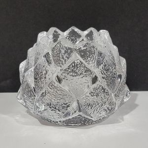 Orrefors Sweden Artichoke Crystal Votive Holder
